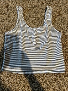 Old Navy Striped Tank Crop Top